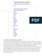 Las Particulas Modales en Aleman