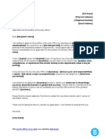 Security Officer Cover Letter Template Download 20200710
