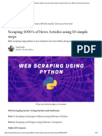 Scraping 1000's of News Articles Using 10 Simple Steps - by Kajal Yadav - Jun, 2020 - Towards Data Science