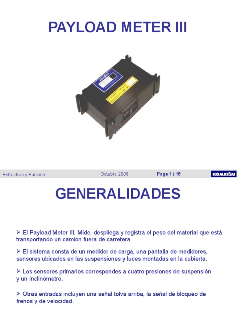 Funcionamiento del Payload Meter III | PDF | Ingeniería Informática ...