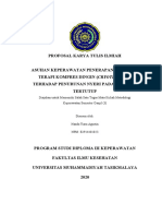 Askep Penerapan Tindakan Terapi Kompres Dingin Terhadap Penurunan Nyeri Pada Fraktur Tertutup