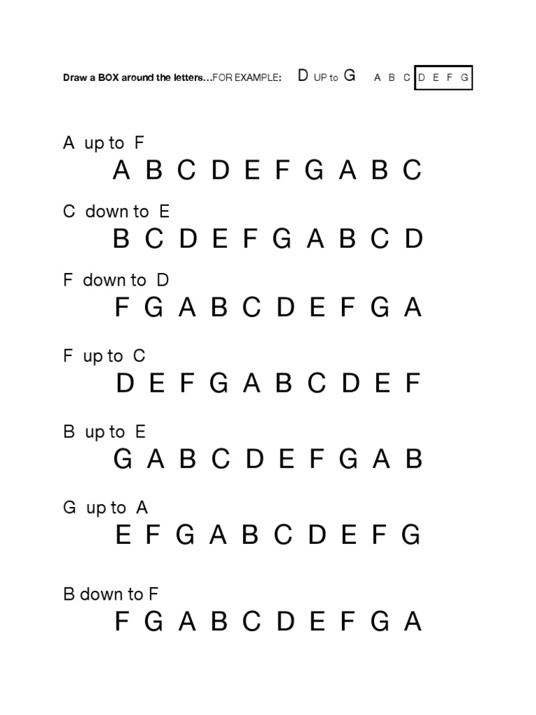 Worksheet Box The Letters | PDF