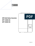 User Manual: Off Grid Solar Inverter SPF 3500 ES SPF 5000 ES