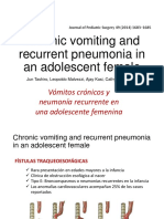 Chronic vomiting and recurrent pneumonia in an adolescent