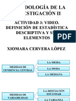 Actividad 3. Video. Definición de Estadística Descriptiva y Sus Elementos