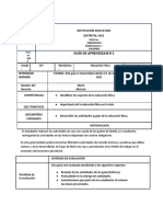 Guía de Educ. Física #2. Once Grado. 2021