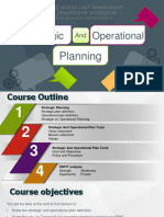 Strategic Operational: Planning
