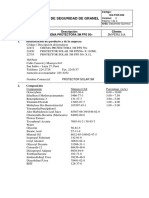 Protectores Solares 3M Hoja MSDS