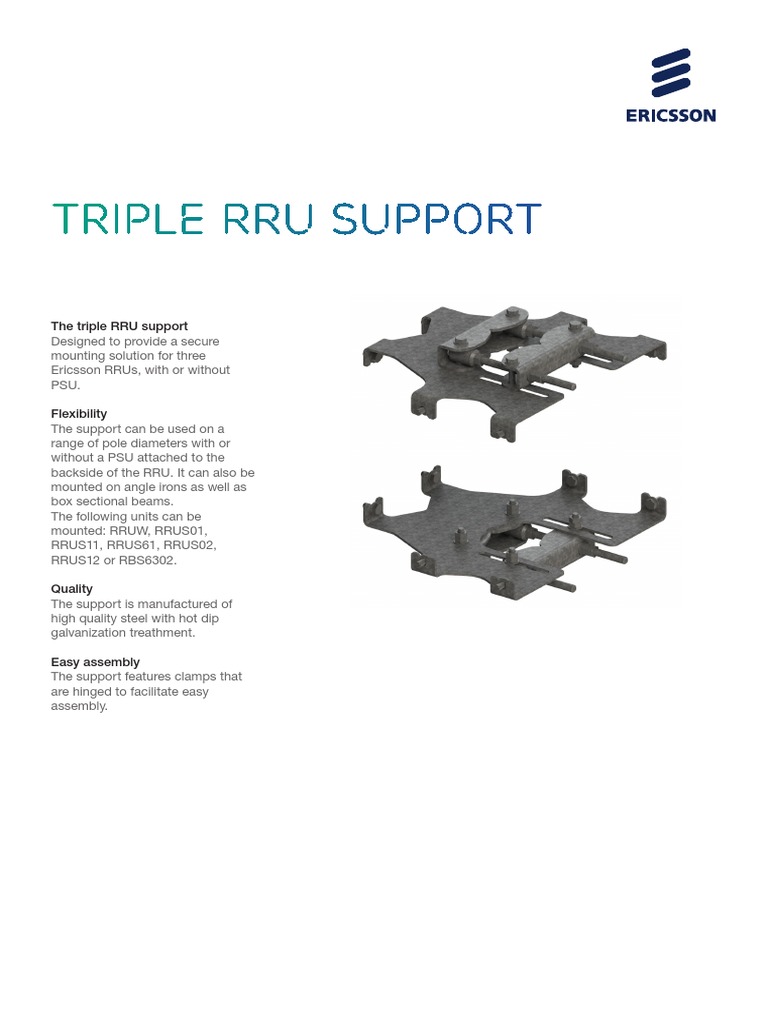 Triple RRU Support | PDF | Structural Steel | Manufactured Goods