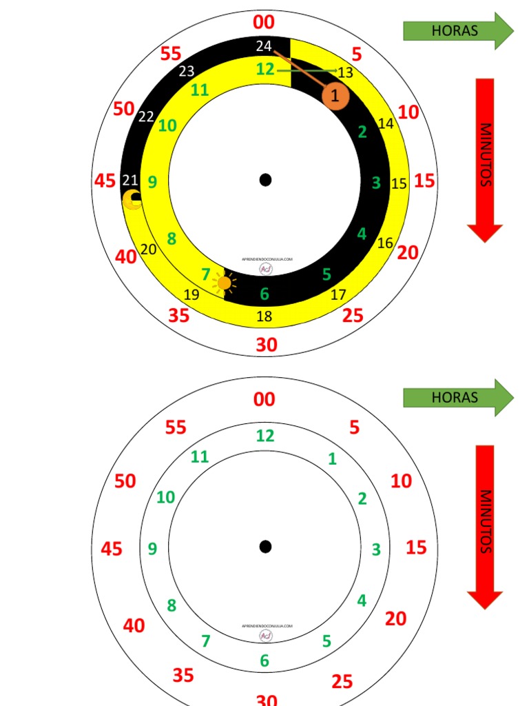 Reloj recortable reloj para imprimir y armar new arrivals