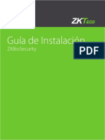 ZKBioSecurity 3-0 Guia de Instalacion