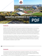Athletics Attendance Guidelines: MARCH 2021