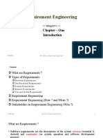 Requirement Engineering Lecture 1 and 2 - Chapter 1 - Introduction