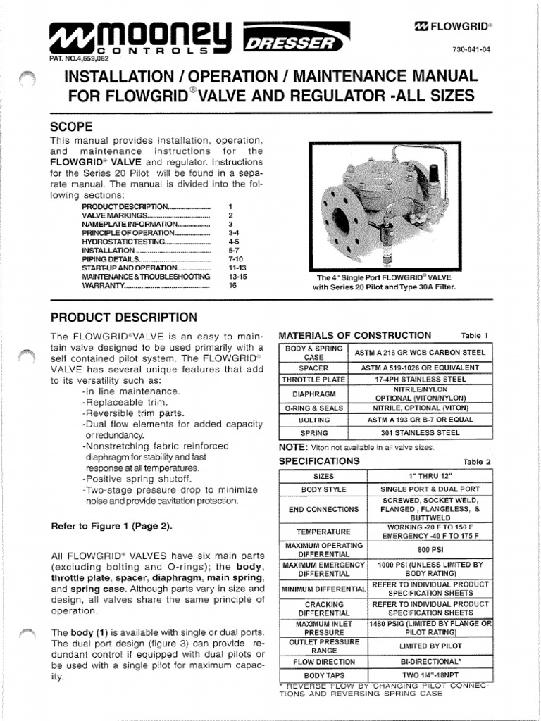 Mooney Installation Operation Maintenance For Flowgrid PDF