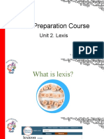 TKT Preparation Course Mode / Unit 2. Lexis 