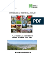 Jaen Resumen Ejecutivo Plan de Desarrollo Urbano PDF