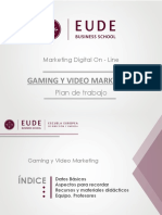 Plan de Trabajo MKTDM19 - GAMING