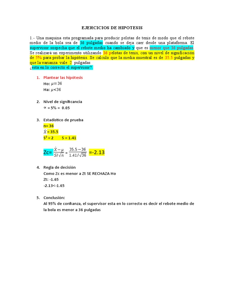EJERCICIOS DE HIPOTESIS Uladech | PDF | Método científico | Estadísticas