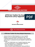 AİTM Seri Tadilat Tip Onay Belgesi Başvurusu (Araç Uygunluk Belgesi)