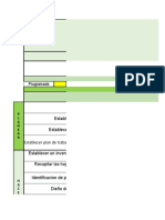 Plan de Trabajo, Cronograma e Indicadores Programa de Riesgo Quimico