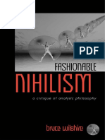 Bruce Wilshire-Fashionable Nihilism - A Critique of Analytic Philosophy-State University of New York Press (2002)