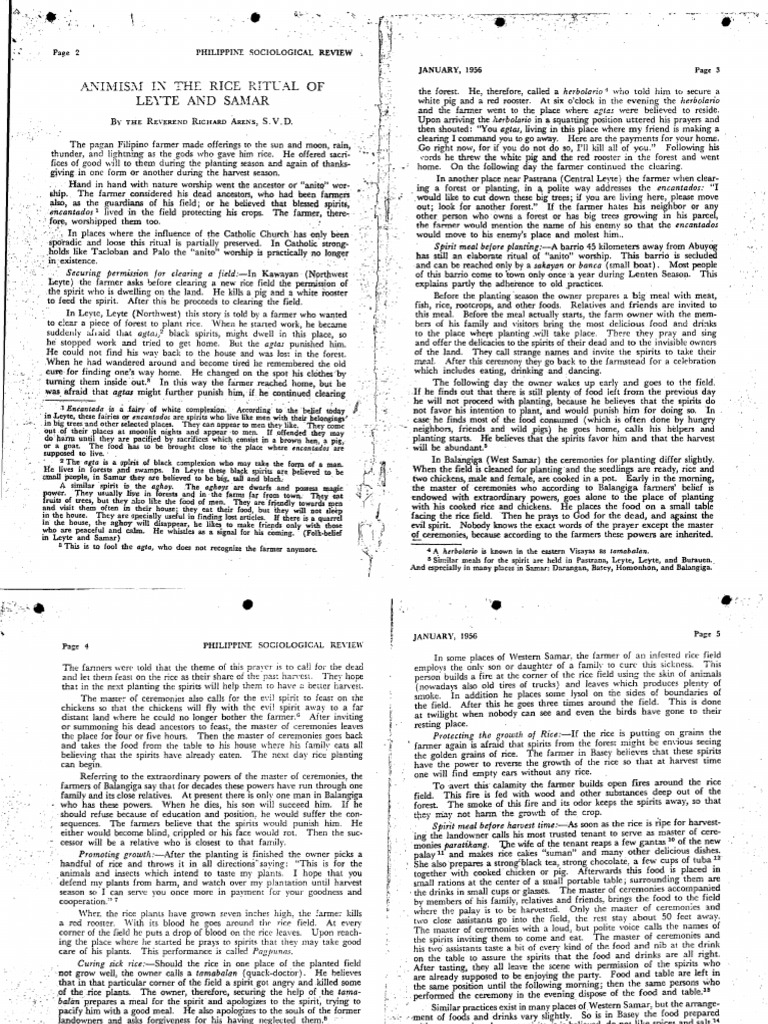 Filipino Animism and Farming Rituals | PDF | Worship | Rice