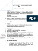 De La Rr 002693-2021 - Directiva-001-2021-Pcmsip Lineamientos Para El Reporte Del Cumplimiento de Las Disposiciones Sobre n