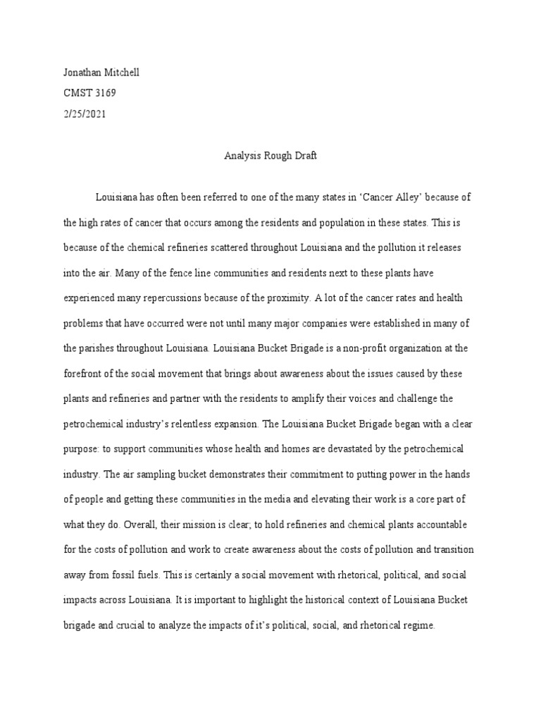 Analysis Rough | PDF | Oil Refinery | Pollution