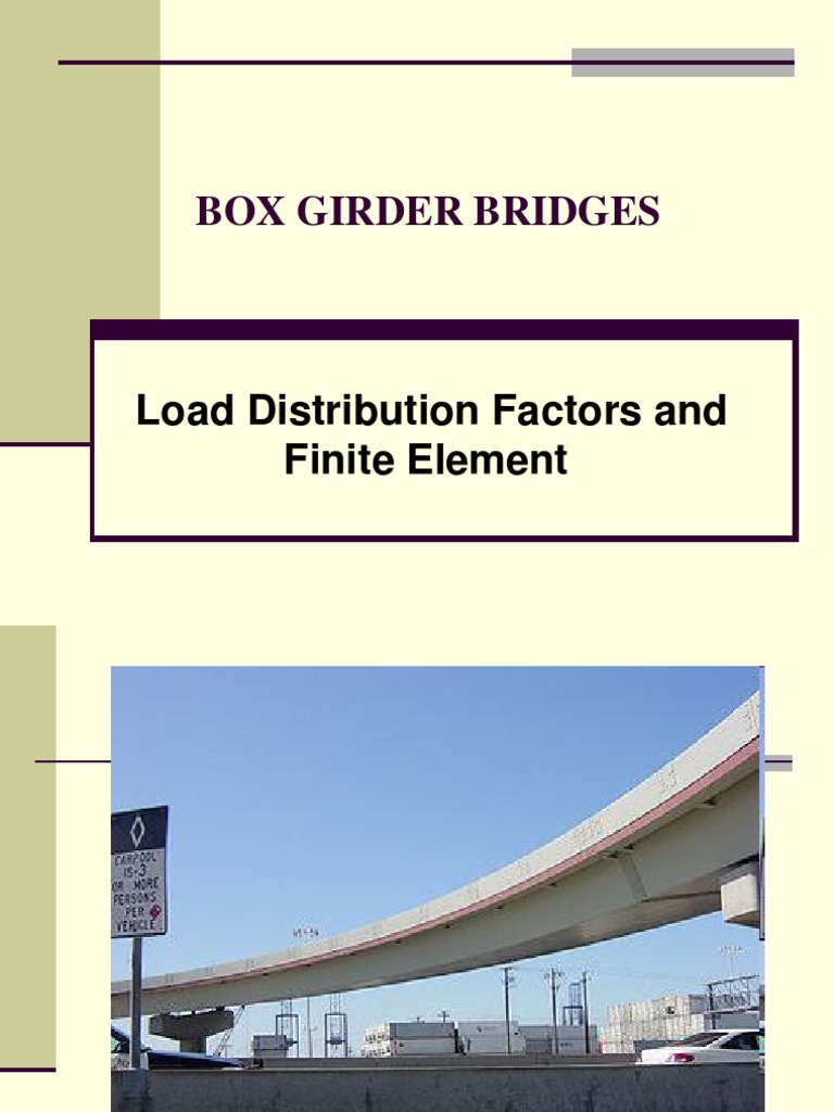 Box Girder Bridge Design Overview | PDF | Bending | Bridge