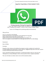 Whatsapp Automation - Whatsapp Bots Using Python & Twilio (Updated 7 - 2020) (AvaxHome)