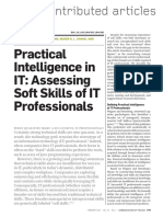 Practical Intelligence in IT Assessing S