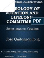 A Theology of Vocation and Lifelong Commitment
