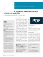 Effectiveness of Diclofenac Versus Paracetamol in Knee Osteoarthritis