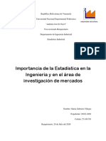 Ensayo - Importancia de La Estadistica en La Ingenieria Industrial