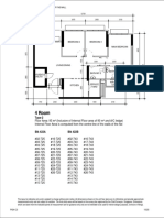 Block plan floor layout 4 room HDB flat