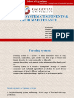 Farming System Components & Their Maintenance