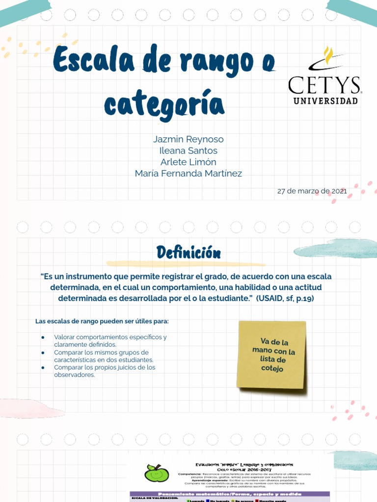 Escala de Rango | PDF | Evaluación | Cognición