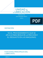 Unidad 5 Lubricación: Prsentado Por: Jorge Hernández Aburto 17080073