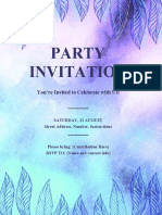 Party Invitation: You're Invited To Celebrate With Us!