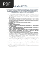 Normas APA-UNES para informes de trabajo de grado
