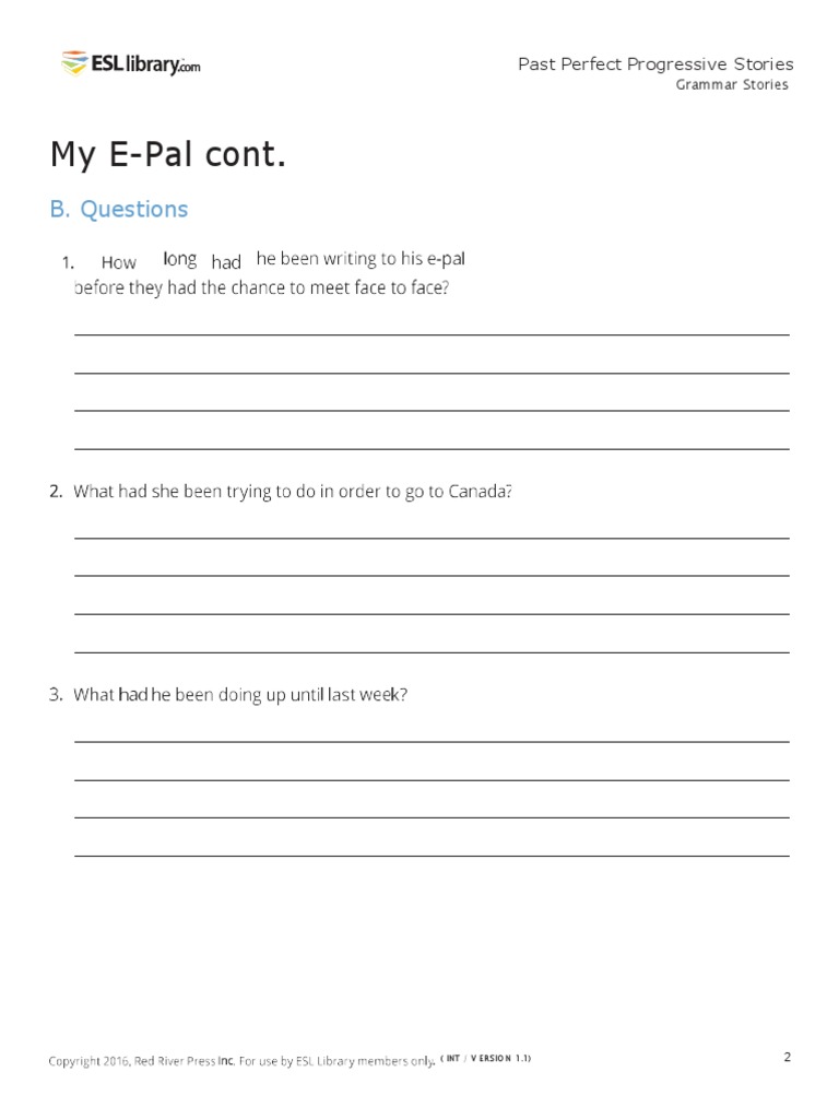 My - E-Pal Questions | PDF