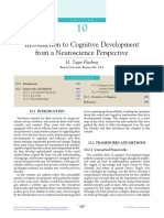 Chapter 10 - Introduction to Cognitive Development from a Neuroscience Perspective, Pages 185-190, H. Tager-Flusberg