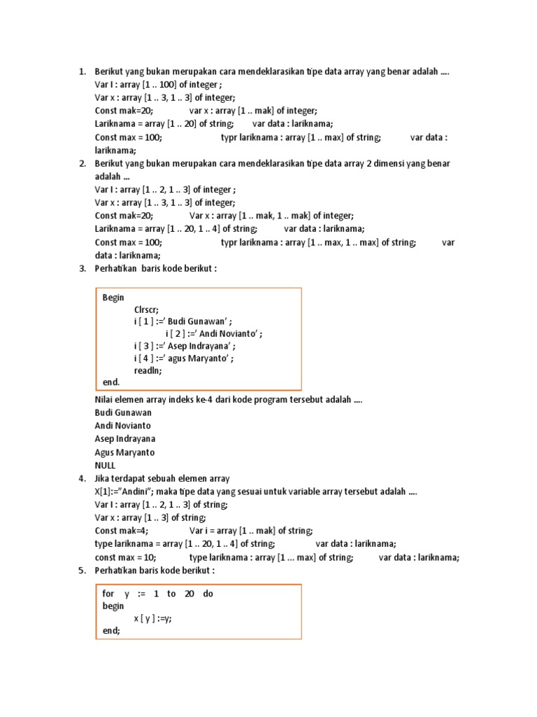 Deklarasi dan Manipulasi Array dalam Java | PDF