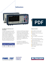 True RMS Bench Multimeters: Data Sheet