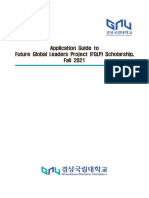 Guideline For Recruitment of Scholarship Students For The Next-Generation Leader Development Program in Developing Countries in The Late 2021
