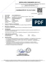 Certificado - Medidor de Espesores