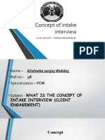 Concept of Intake Interview Shiba .