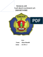 makalah gangguan dan kelainan sistem reproduksi