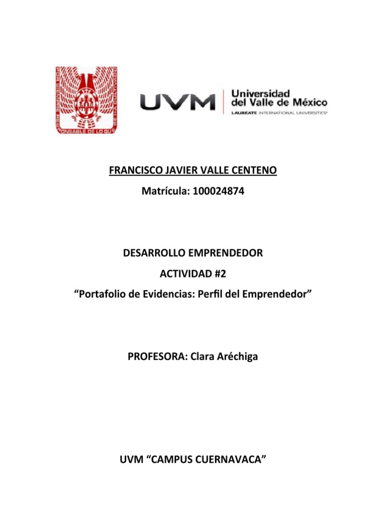 Perfil del Emprendedor: Reflexiones y Test | PDF | Negocios ...