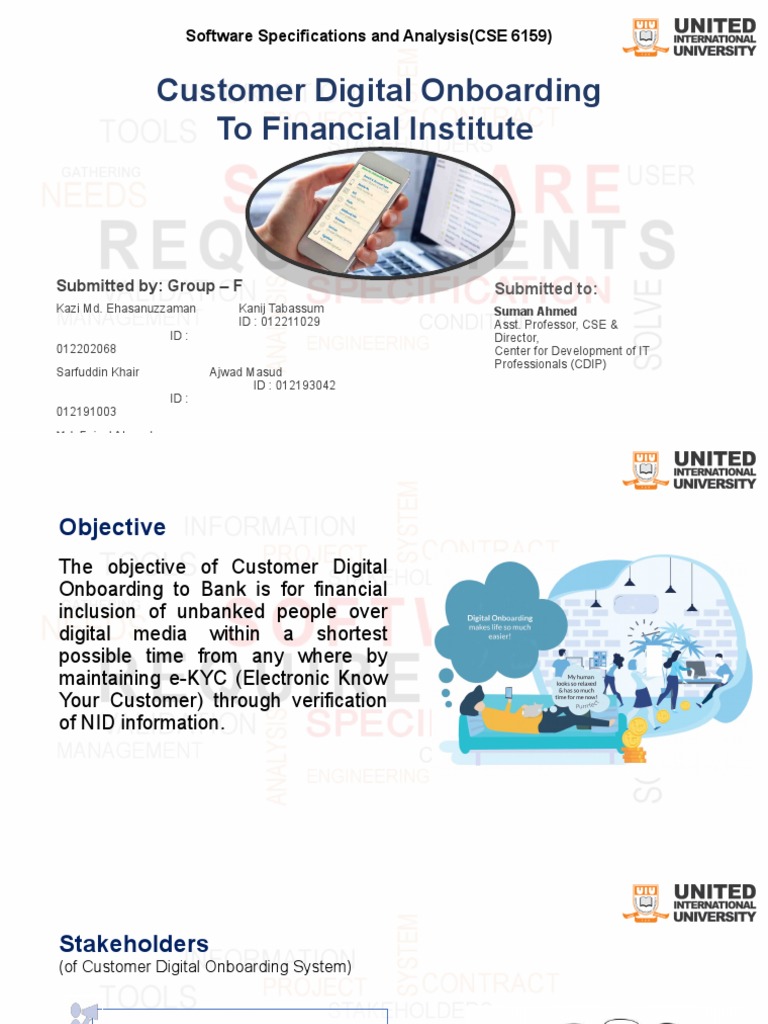 Digital Onboarding SRS for Banks | PDF | Application Software | Mobile App